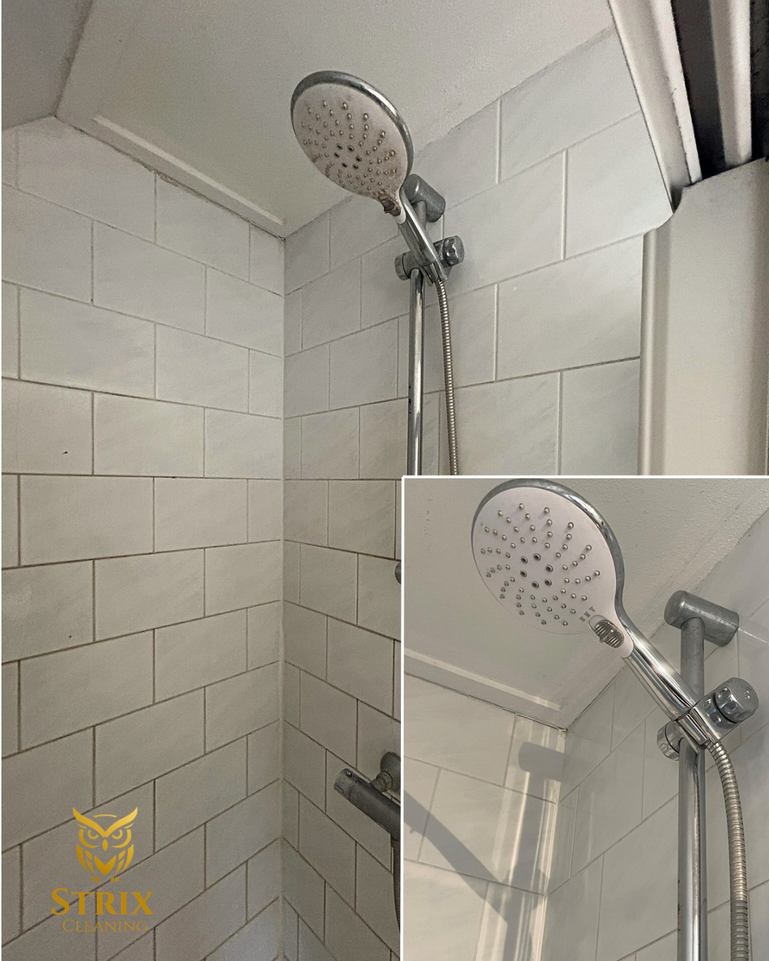 Douchekop ontkalken Leeuwarden Kalkaanslag professioneel verwijderd Strix Cleaning